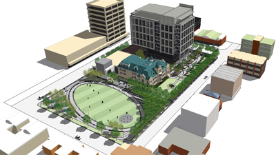 Artist's rendering of Barb Scott Park concept Artist's rendering of Barb Scott Park concept