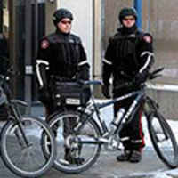 Police Officers surveying the Beltline on their bikes