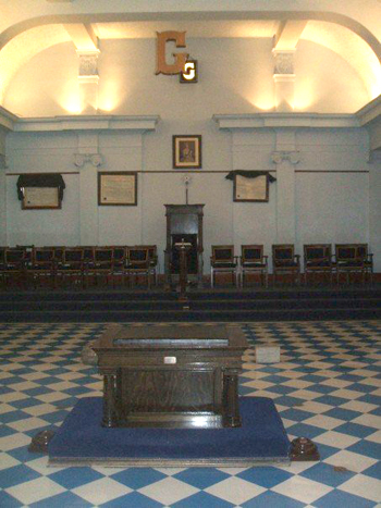 The altar, and ashlars The altar, and ashlars