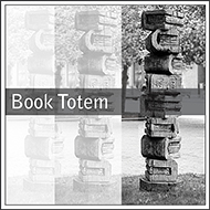 book totem, Calgary Art, Tomkins Park