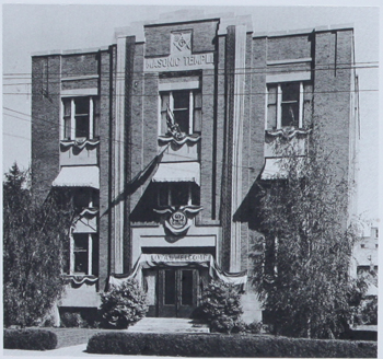 The Hall decorated for the 1939 Royal visit The Hall decorated for the 1939 Royal visit